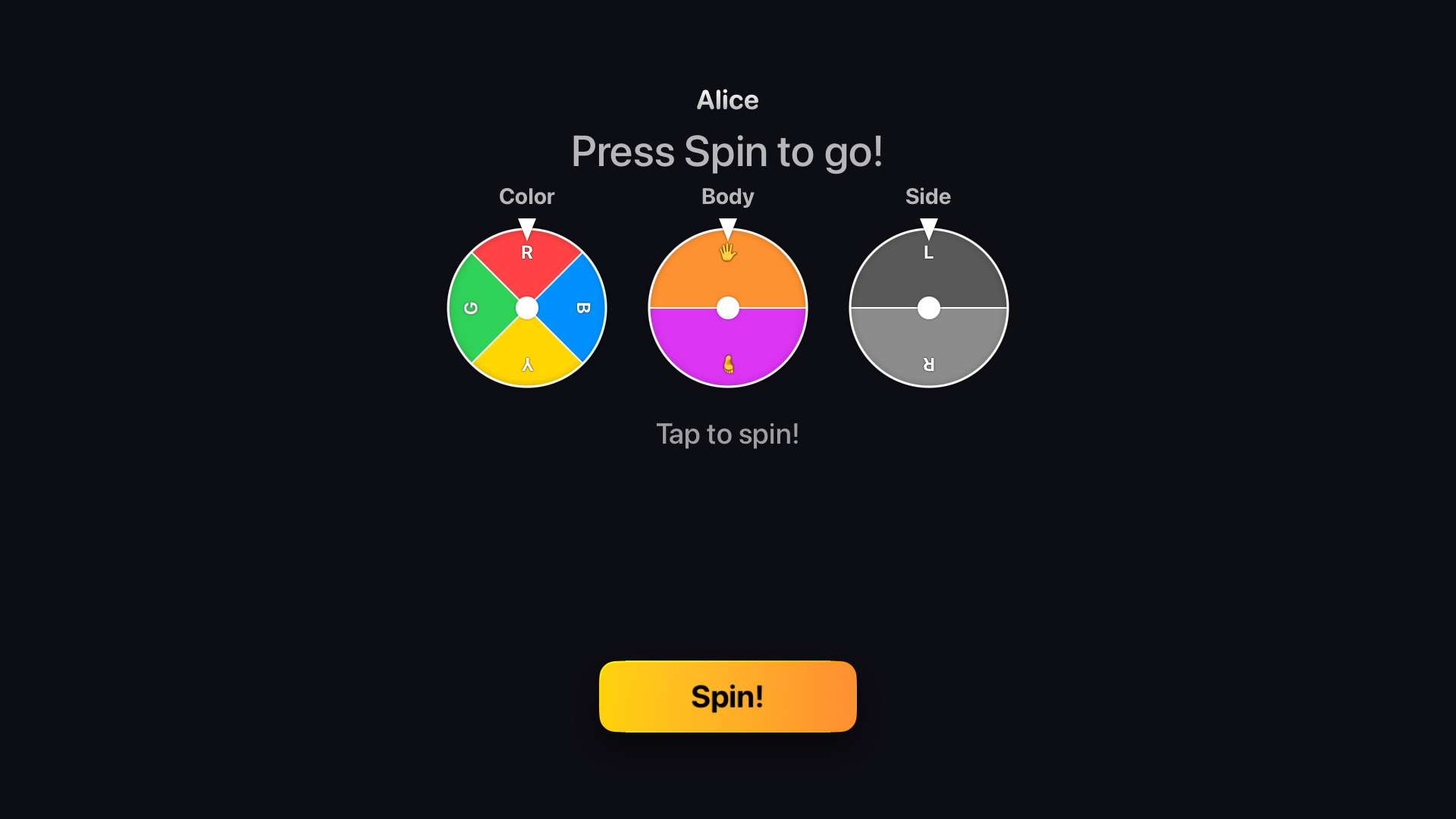 SpinCall on Apple TV — Triple Ring spinner on Apple TV